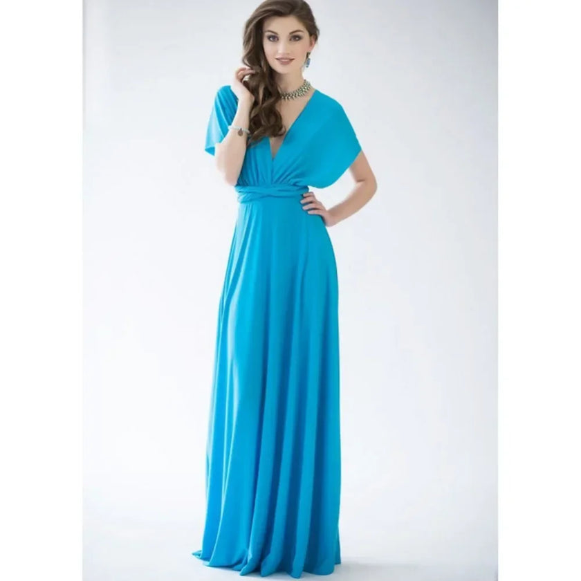 Convertible Strappy Maxi Dress