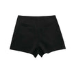 Asymmetric High Waist Mini Skort