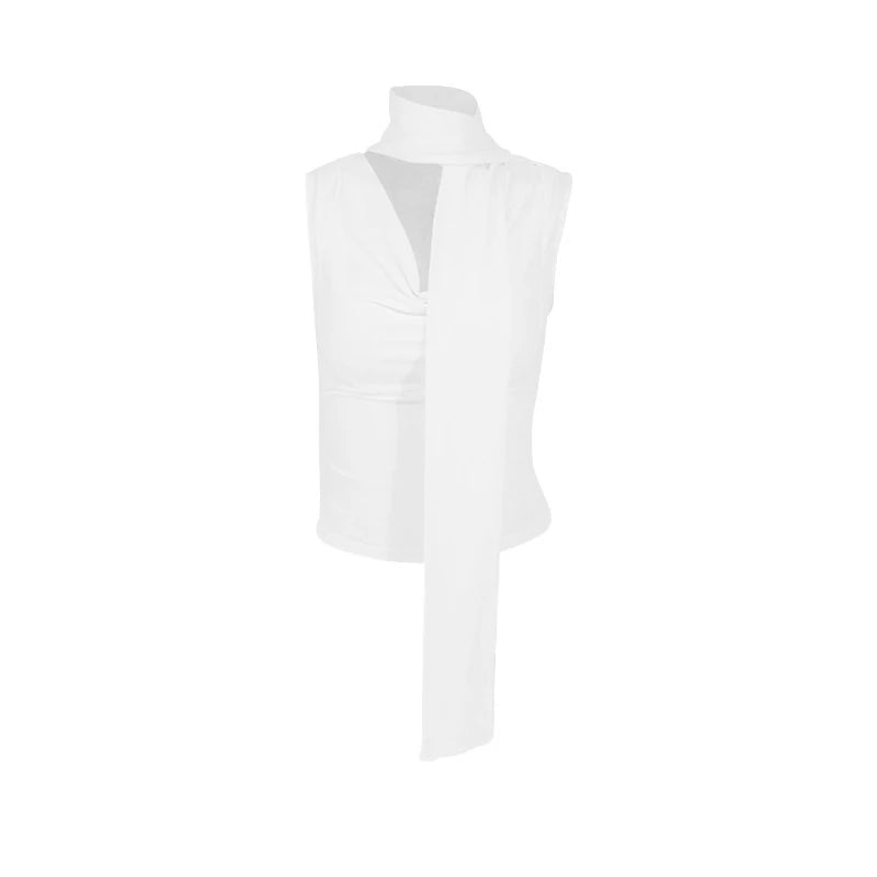 Knitted V-Neck Sleeveless Tank Top