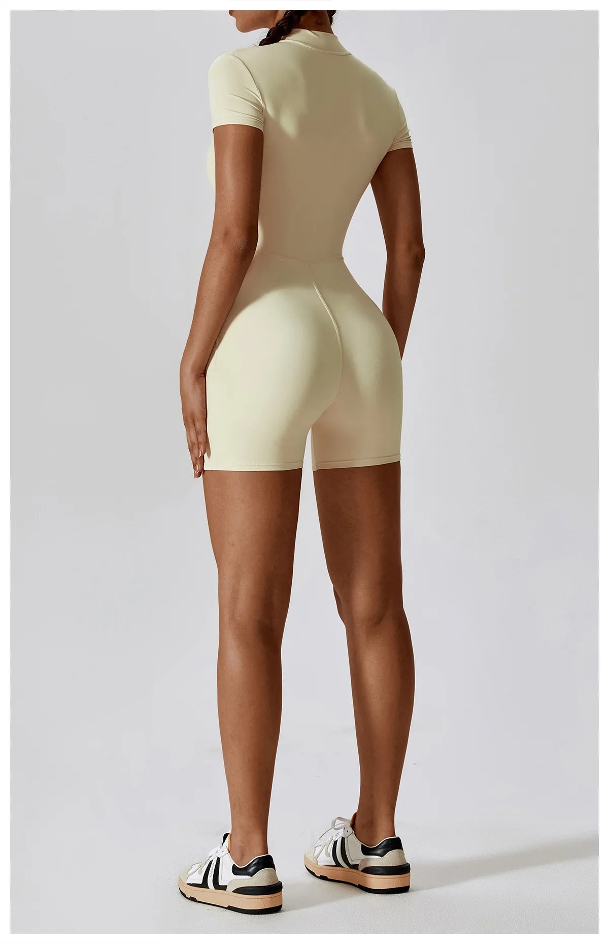 Push-Up Zipper Yoga Bodysuit Dance & Gym Jumpsuit