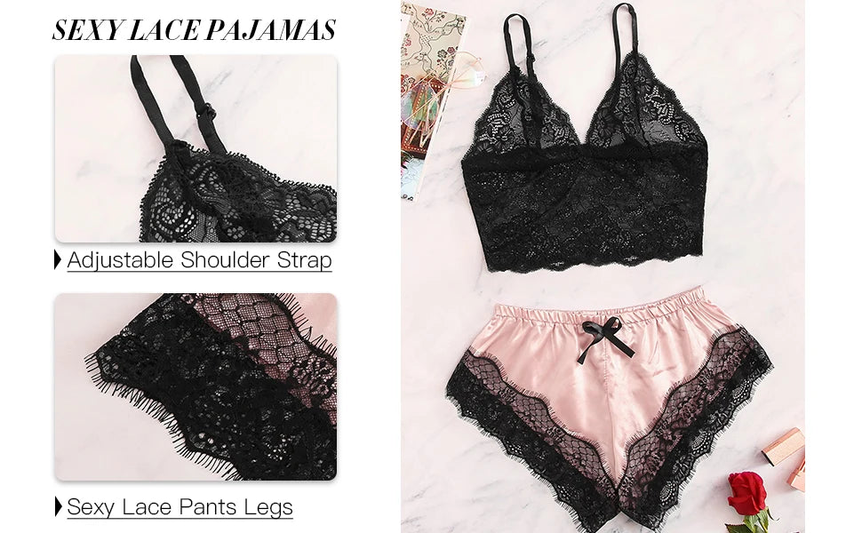 Satin Cami Pajama Set