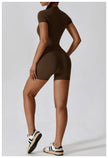Push-Up Zipper Yoga Bodysuit Dance & Gym Jumpsuit