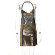 Sequin Halter Party Mini Dress II