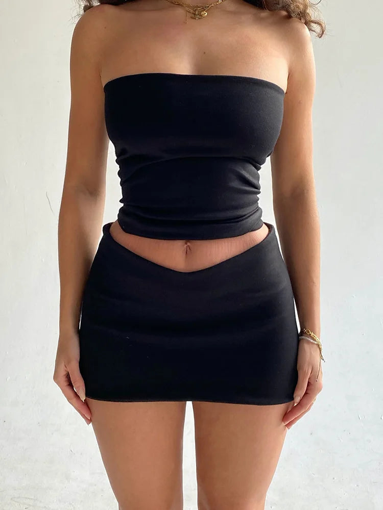 Tube Top & Mini Skirt Set