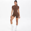 Backless Hollow-Out Push-Up Zipper Yoga Jumpsuit