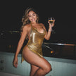 Sequin Halter Party Mini Dress II