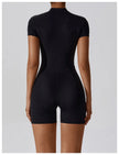 Push-Up Zipper Yoga Bodysuit Dance & Gym Jumpsuit