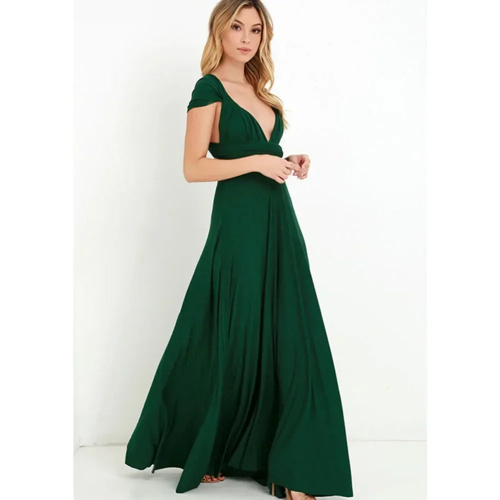 Convertible Strappy Maxi Dress