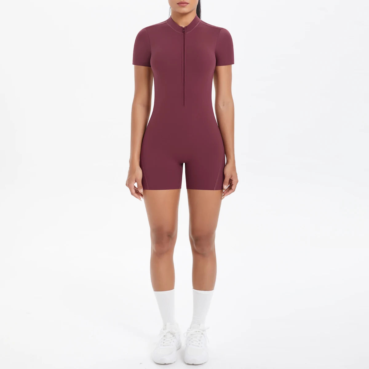 Backless Hollow-Out Push-Up Zipper Yoga Jumpsuit