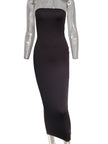 Solid Sleeveless Wrapped Beach Dress