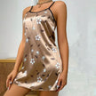 Luxurious Satin Floral Slip Nightdress