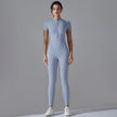 Quick-Dry Naked-Feel Zipper Yoga Jumpsuit