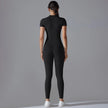 Quick-Dry Naked-Feel Zipper Yoga Jumpsuit