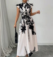Classic Black & White Work Dress