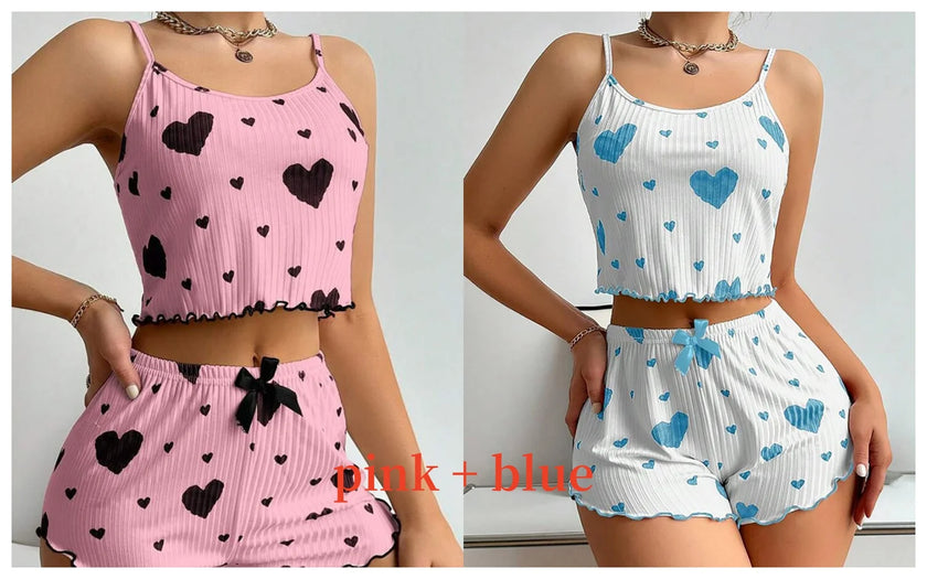 Printed Tank Pajama Set