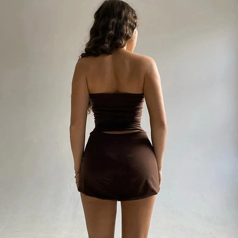 Tube Top & Mini Skirt Set
