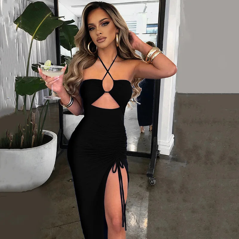 Backless Midi Bodycon Dress II