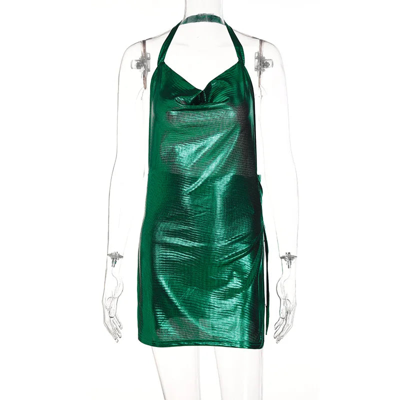 Sequin Halter Party Mini Dress II
