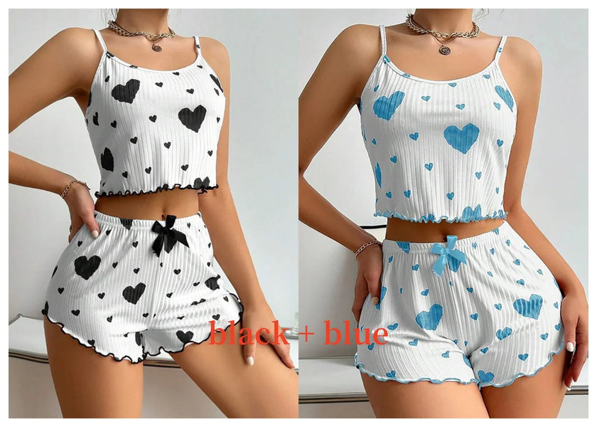 Printed Tank Pajama Set