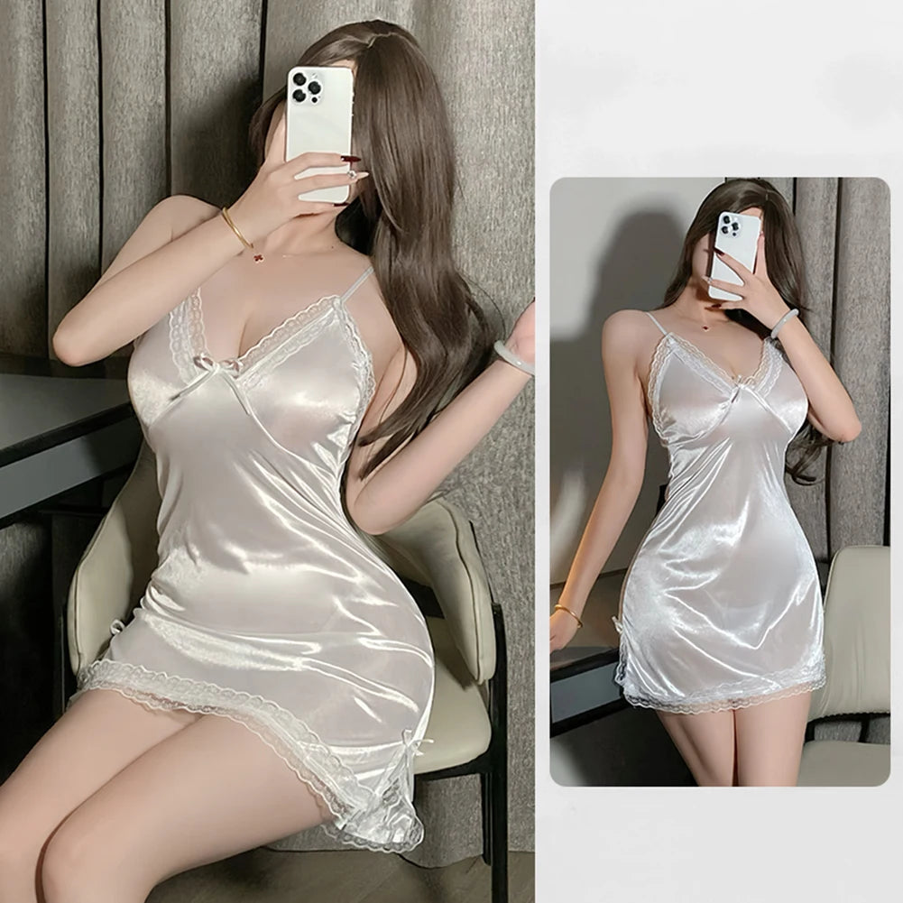 Satin Suspender Nightdress