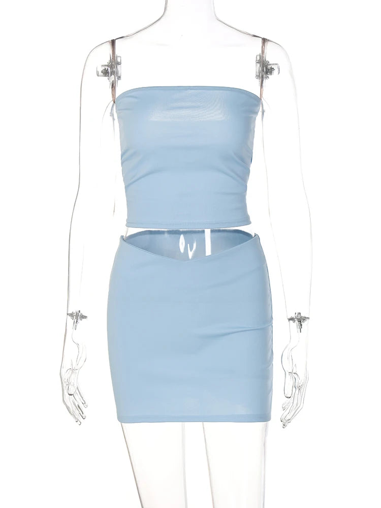 Tube Top & Mini Skirt Set