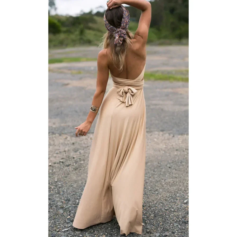 Convertible Strappy Maxi Dress