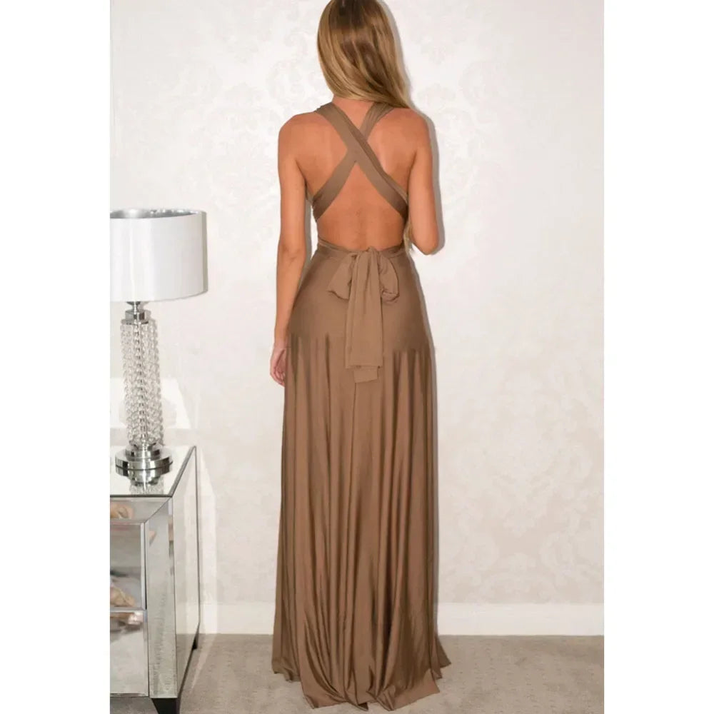 Convertible Strappy Maxi Dress
