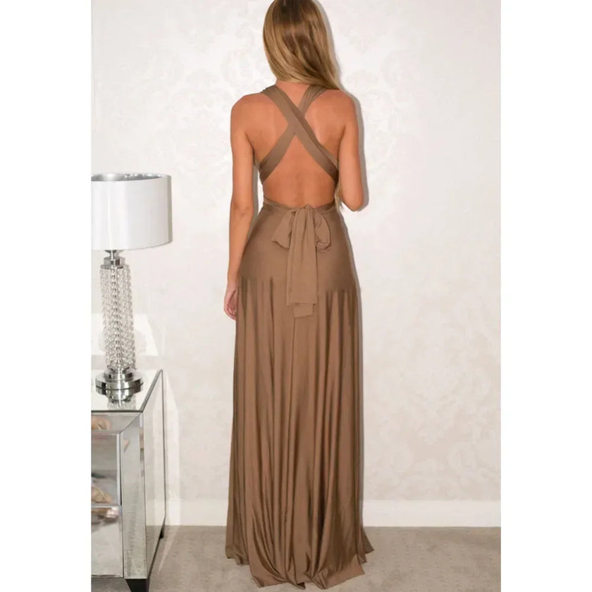 Convertible Strappy Maxi Dress