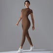 Quick-Dry Naked-Feel Zipper Yoga Jumpsuit