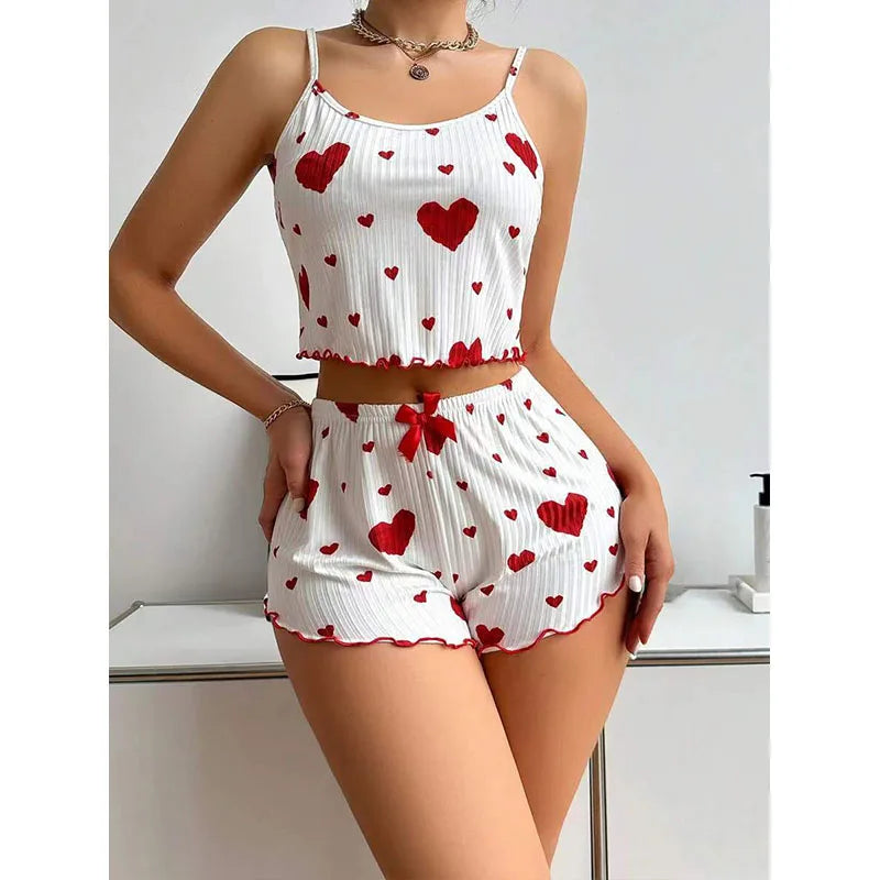 Printed Tank Pajama Set