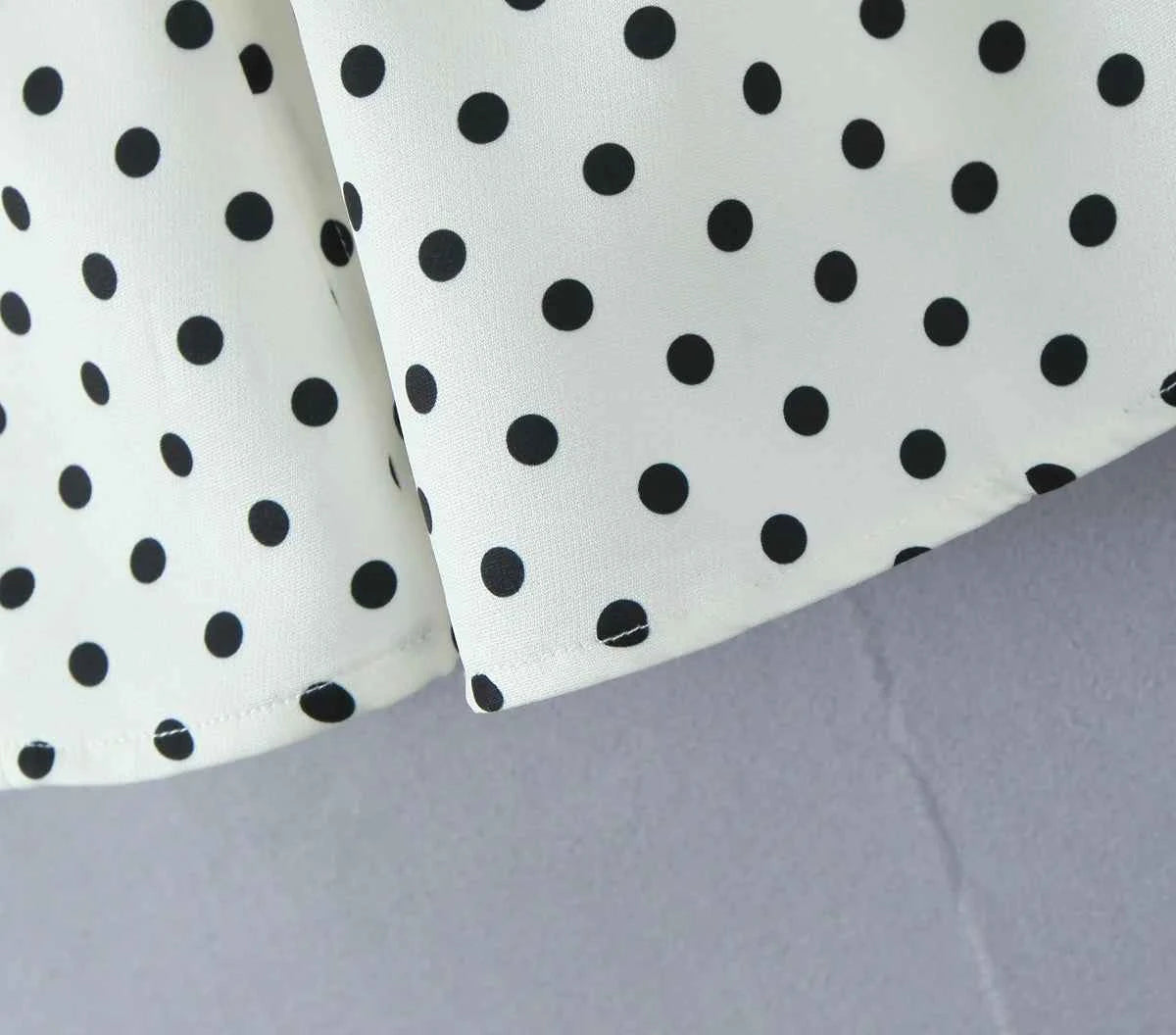 Retro Polka Dot Deep V Halter Mini Dress