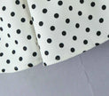 Retro Polka Dot Deep V Halter Mini Dress