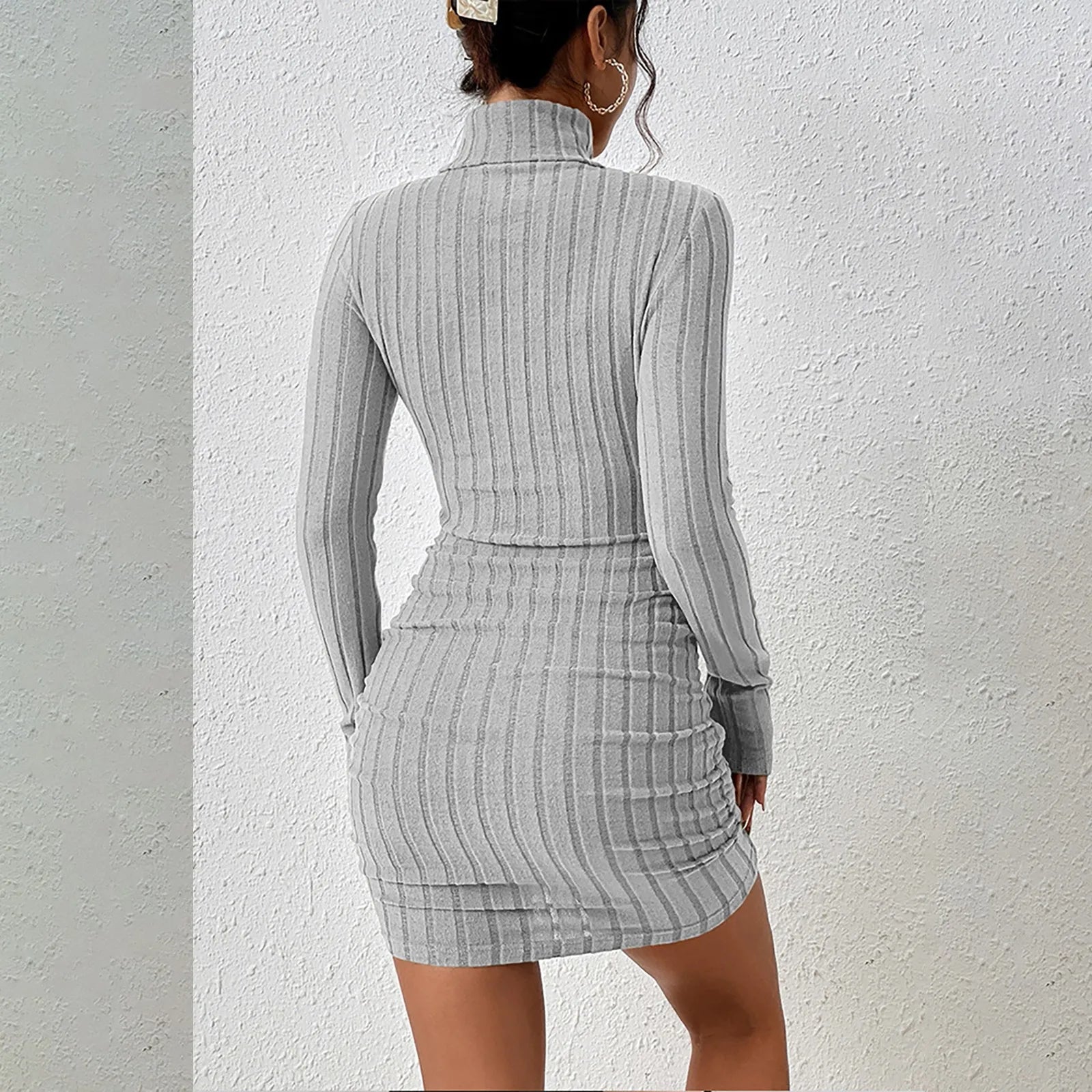 Turtleneck Knit Bodycon Dress II