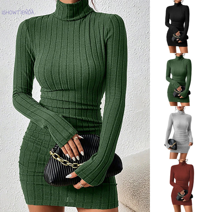 Turtleneck Knit Bodycon Dress II