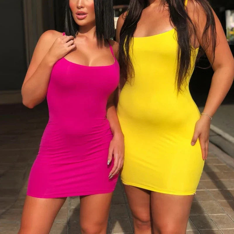 Spaghetti Strap Bodycon Sundress