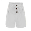 Y2K High Waist Button Front Tie Shorts
