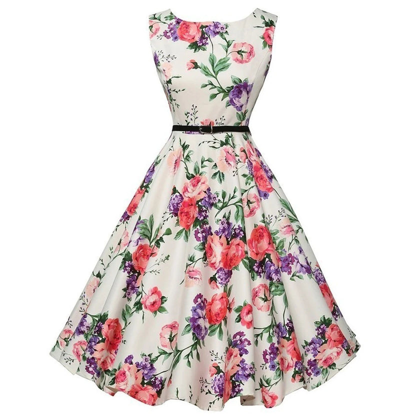 Floral Vintage Swing Dress