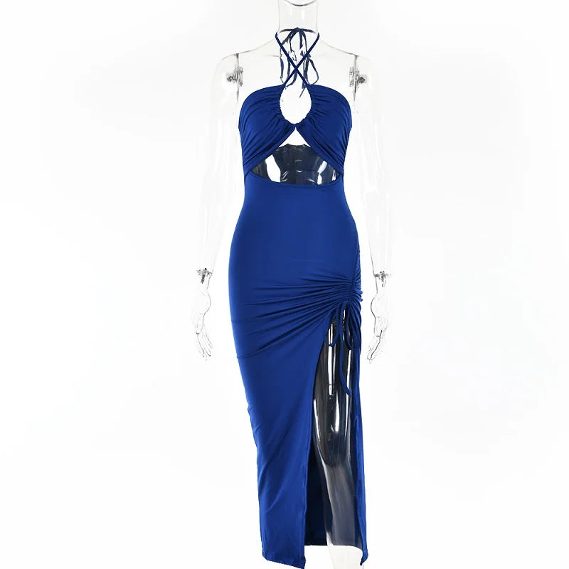 Backless Midi Bodycon Dress