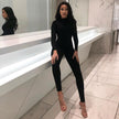 Long Sleeve Bodycon Sport Fitness Jumpsuit Romper
