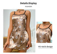 Luxurious Satin Floral Slip Nightdress