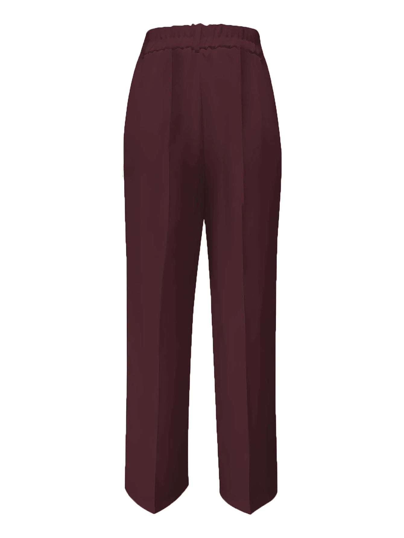 High Waist Draped Wide-Leg Trousers