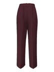 High Waist Draped Wide-Leg Trousers