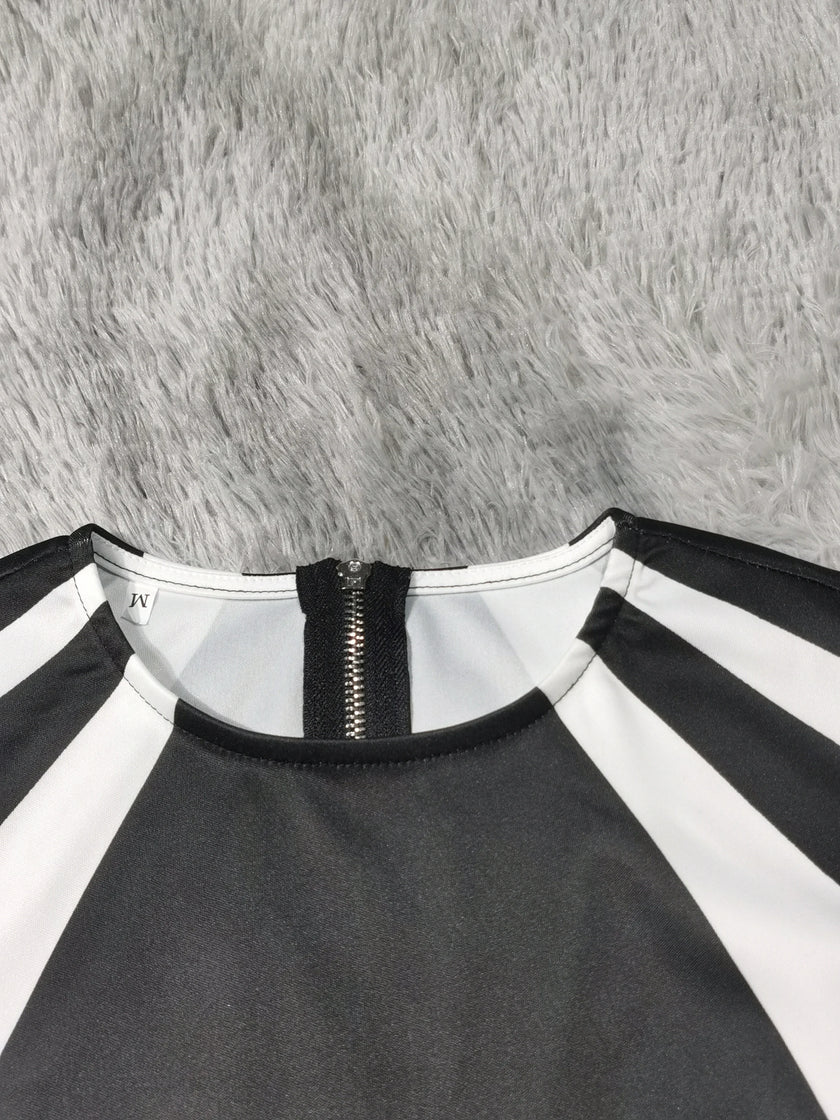 Colorblock Sleeveless Mini Dress
