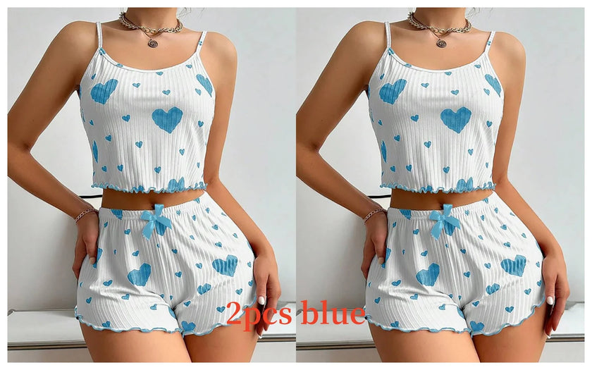 Printed Tank Pajama Set