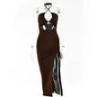 Backless Midi Bodycon Dress