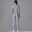 Quick-Dry Naked-Feel Zipper Yoga Jumpsuit
