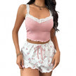 Lace V-Neck Cami Pajama Set