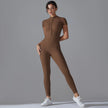 Quick-Dry Naked-Feel Zipper Yoga Jumpsuit