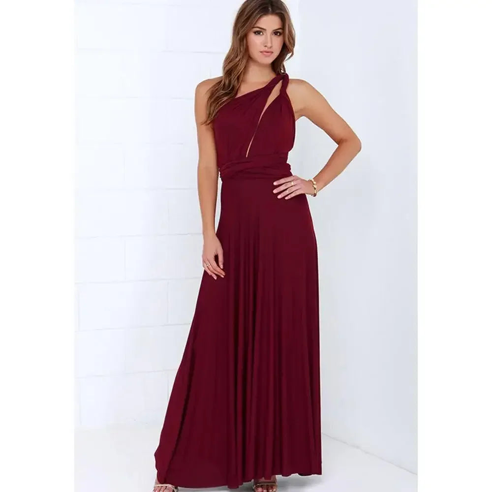 Convertible Strappy Maxi Dress