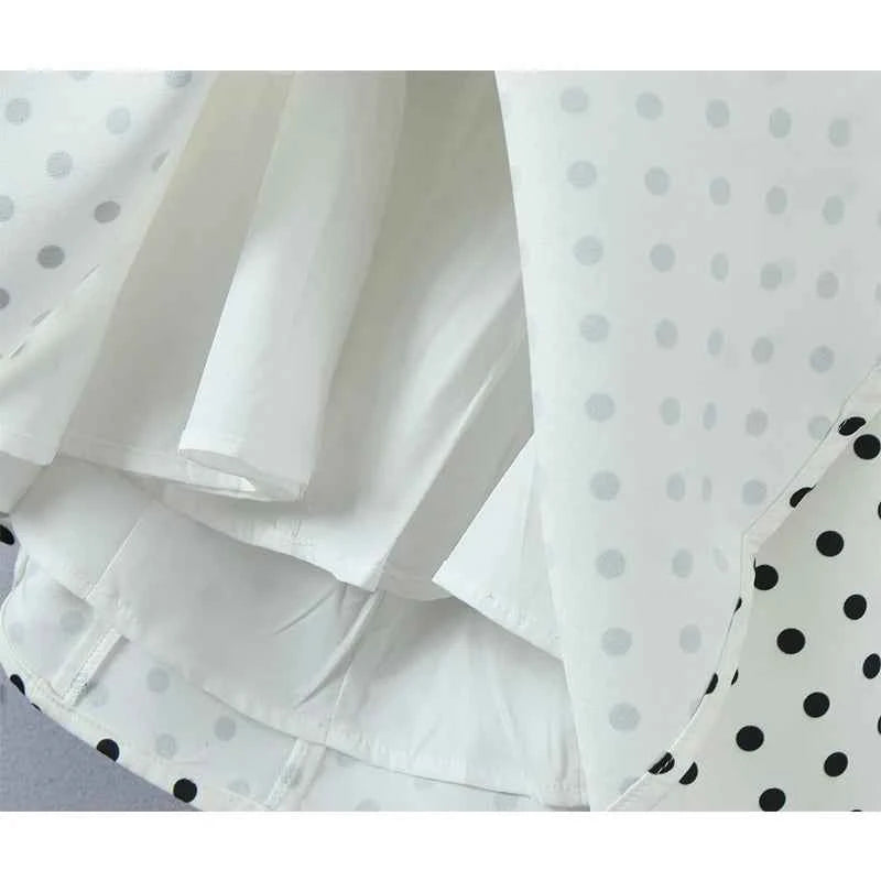 Retro Polka Dot Deep V Halter Mini Dress